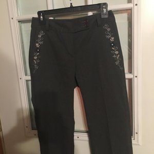 Sz 2 Geoffrey Beene Sport Gray Stretch Dress Slack